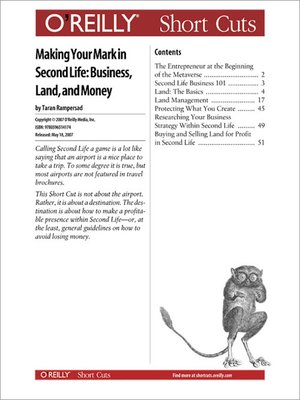 cover image of Making Your Mark in Second Life